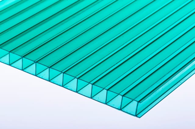 Lotus Polycarbonate Multiwall Sheet (6mm thick) - GREEN Colour